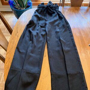 J Crew Drapey Black Wide Leg Dress Pants Size 2 EUC